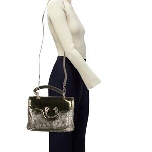 Bvlgari Leoni Sophisticated  Gold & Silver Shoulder Bag/Handbag